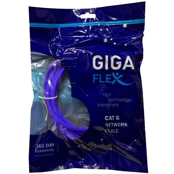 کابل شبکه Cat6 گیگافلکس مدل GI UTP 5M black