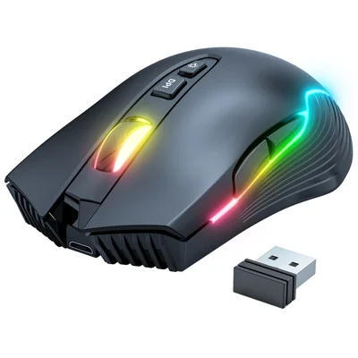 Onikuma Wireless Gaming Mouse CW905 Black 3600DPI 7Key RGB